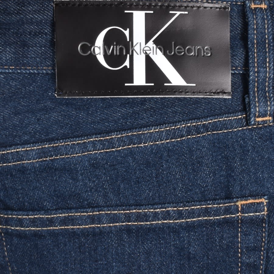 Image number 3 for Calvin Klein Jeans Straight Mid Wash Jeans Blue