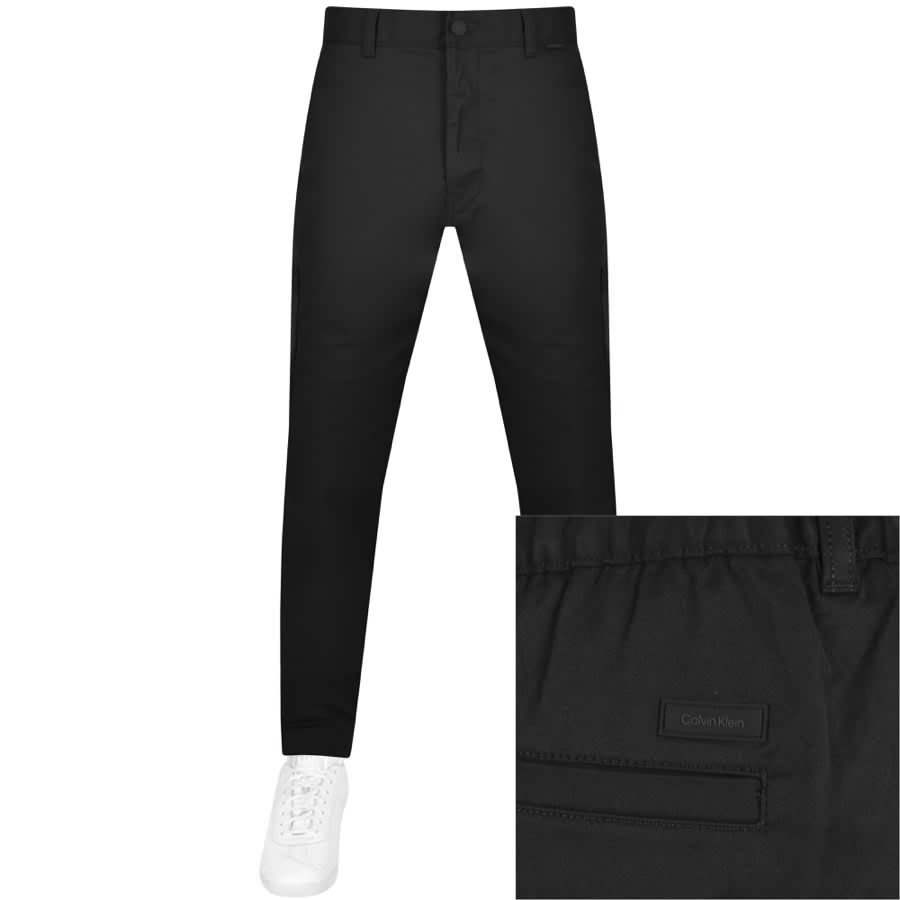 Image number 1 for Calvin Klein Cargo Trousers Black