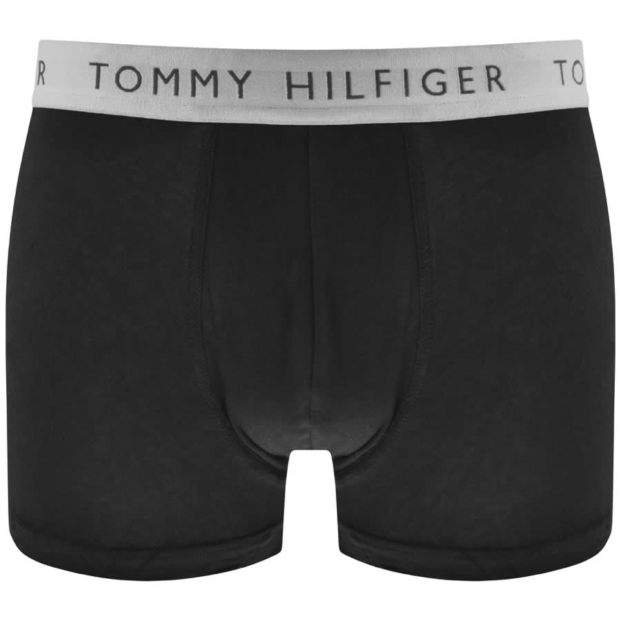 Image number 3 for Tommy Hilfiger Underwear Three Pack Trunks Black