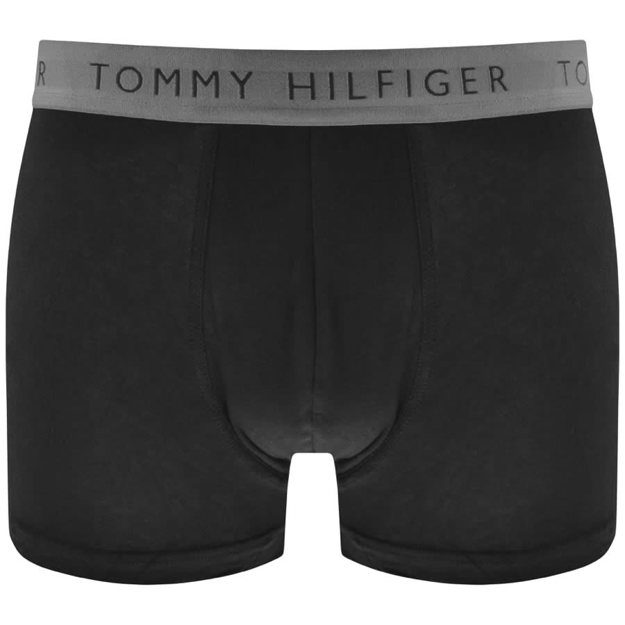 Image number 4 for Tommy Hilfiger Underwear Three Pack Trunks Black