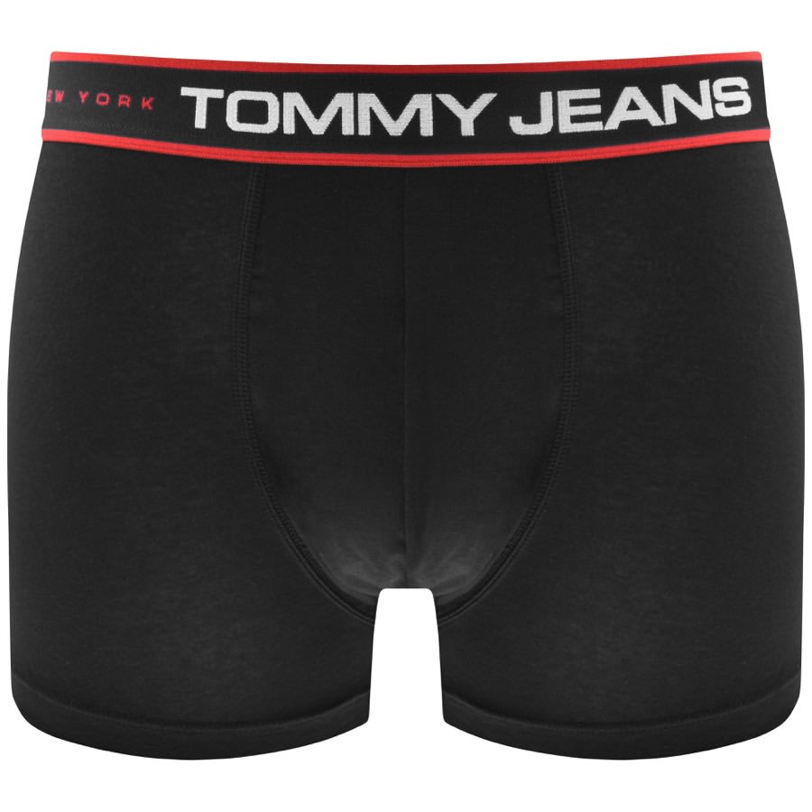 Image number 3 for Tommy Jeans 3 Pack Boxer Trunks Blue