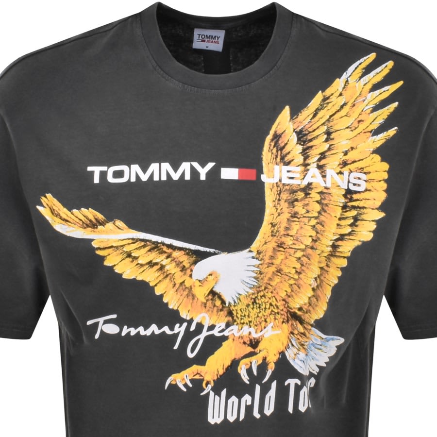 Image number 2 for Tommy Jeans Eagle T Shirt Grey