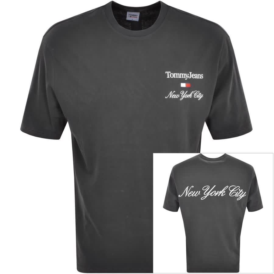 Image number 1 for Tommy Jeans Athletic T Shirt Grey