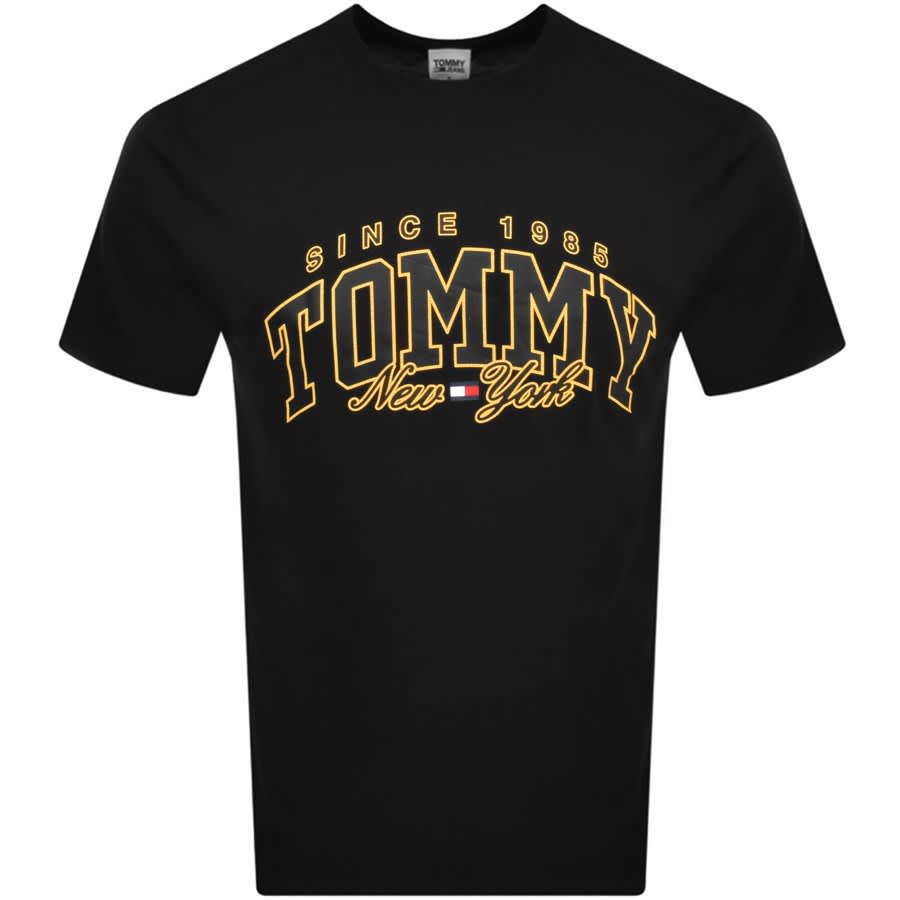 Image number 1 for Tommy Jeans Varsity T Shirt Black
