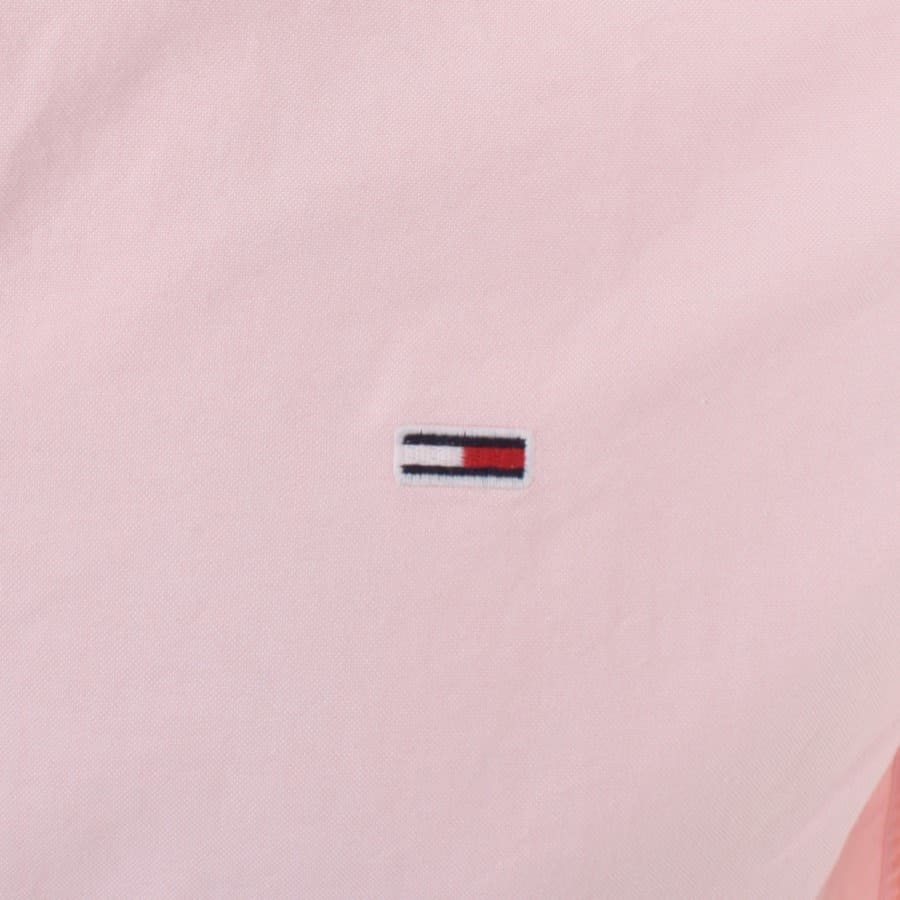 Image number 3 for Tommy Jeans Classic Oxford Long Sleeve Shirt Pink