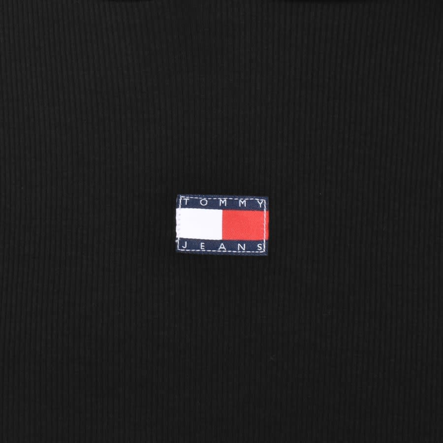 Image number 3 for Tommy Jeans Loungewear Rib Hoodie Black