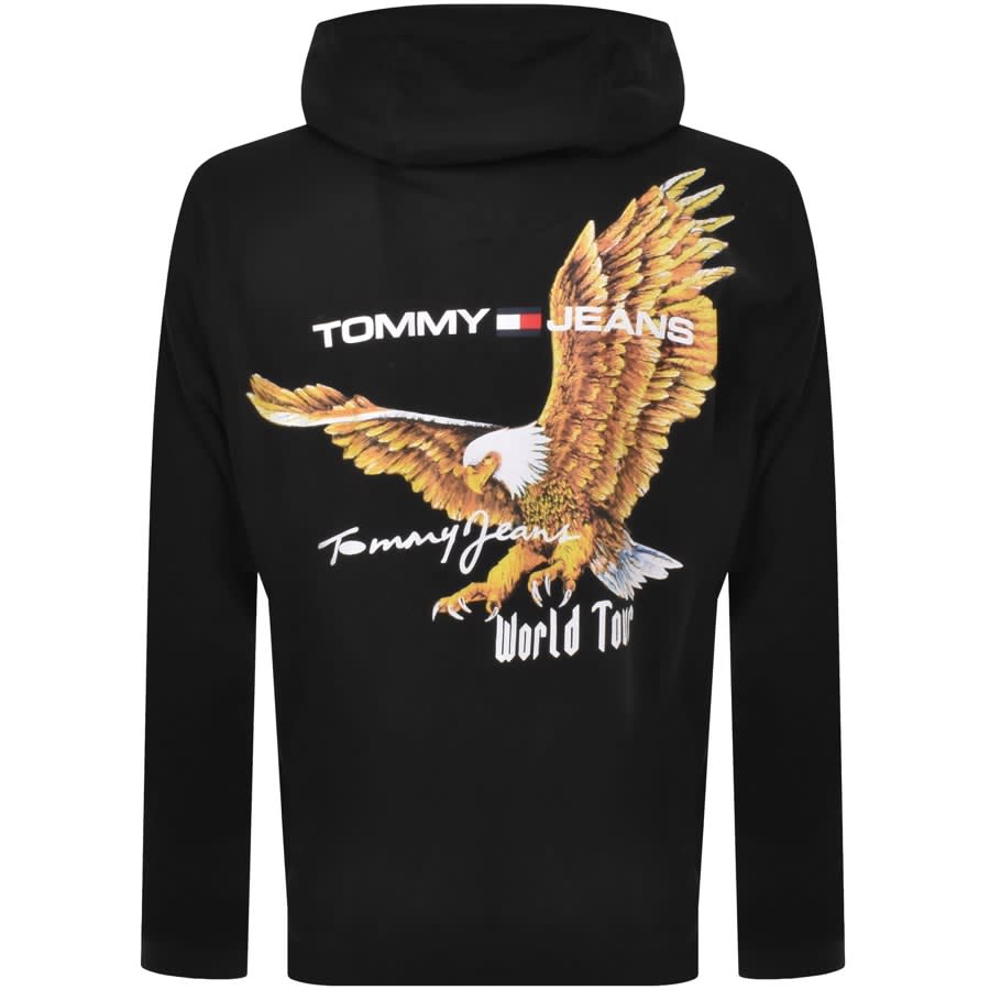 Image number 3 for Tommy Jeans Eagle Hoodie Black