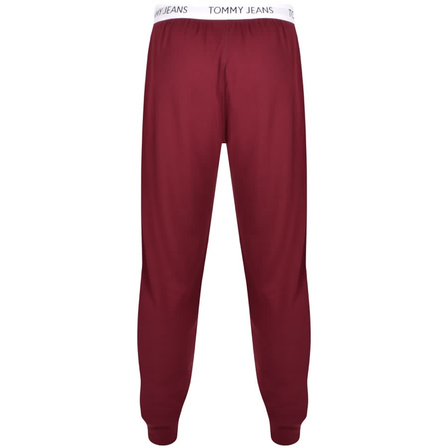 Image number 2 for Tommy Jeans Rib Loungewear Joggers Red