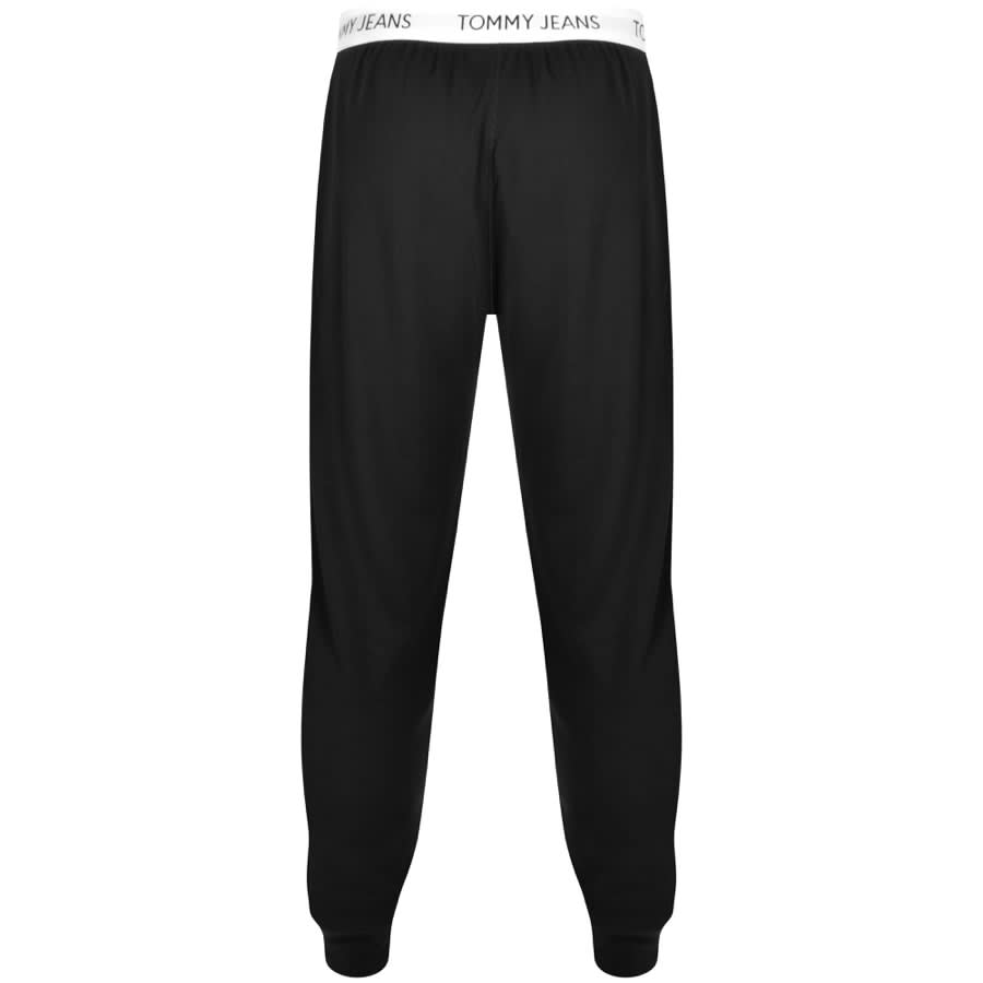 Image number 2 for Tommy Jeans Rib Loungewear Joggers Black