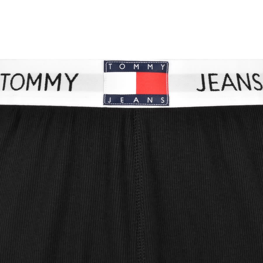 Image number 3 for Tommy Jeans Rib Loungewear Joggers Black