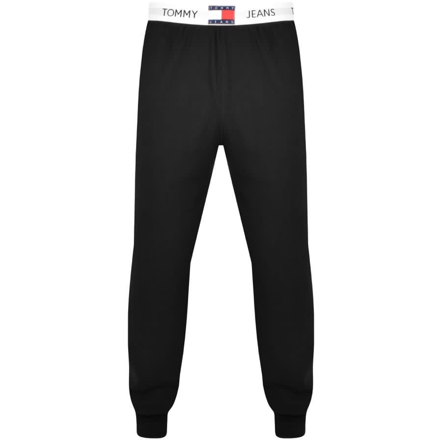 Image number 1 for Tommy Jeans Rib Loungewear Joggers Black