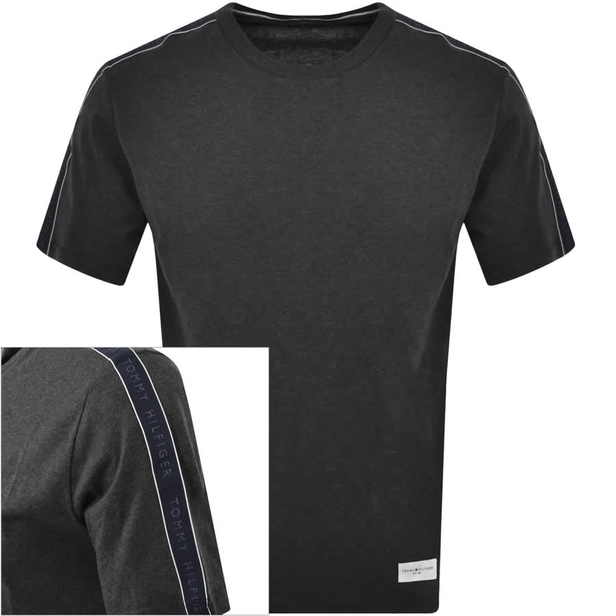 Image number 1 for Tommy Hilfiger Logo T Shirt Grey