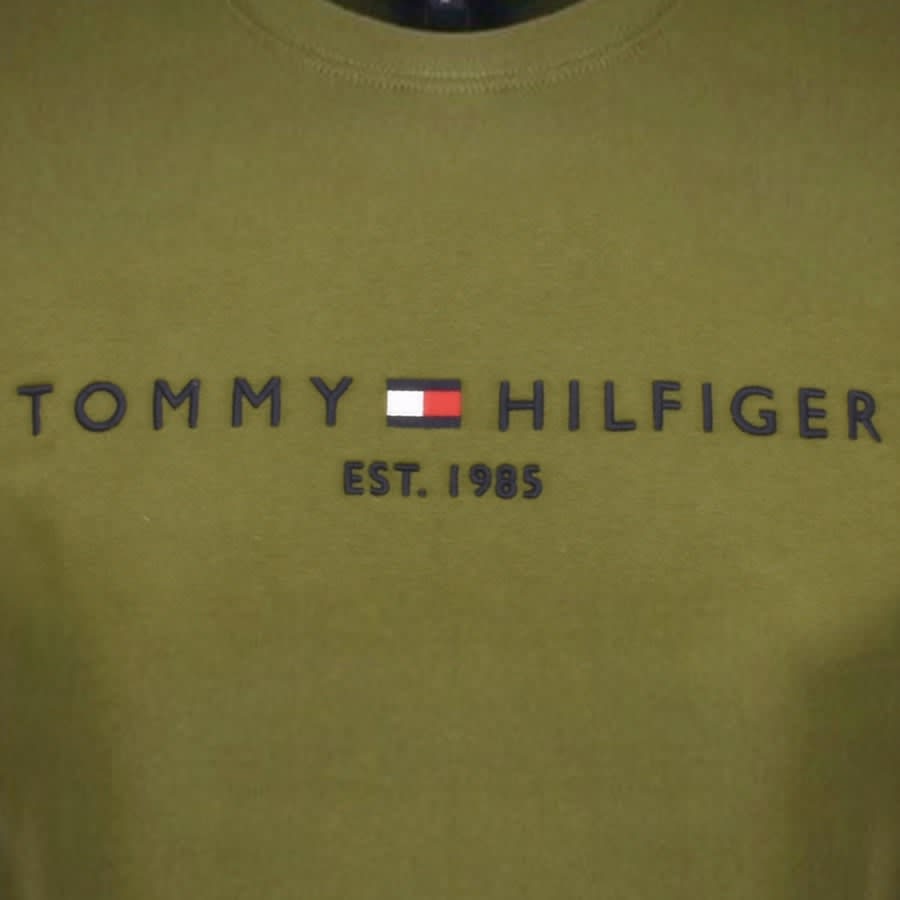 Image number 3 for Tommy Hilfiger Logo Sweatshirt Green