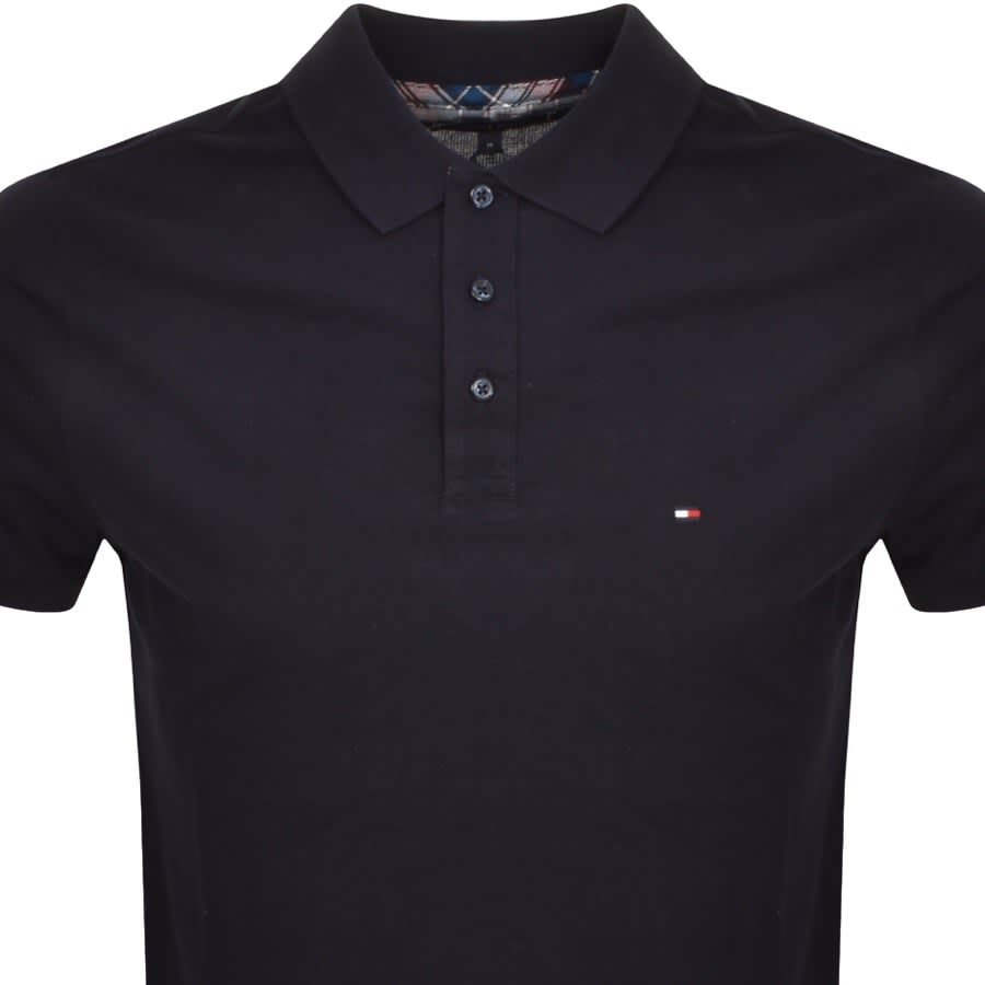Image number 2 for Tommy Hilfiger Logo Polo T Shirt Navy
