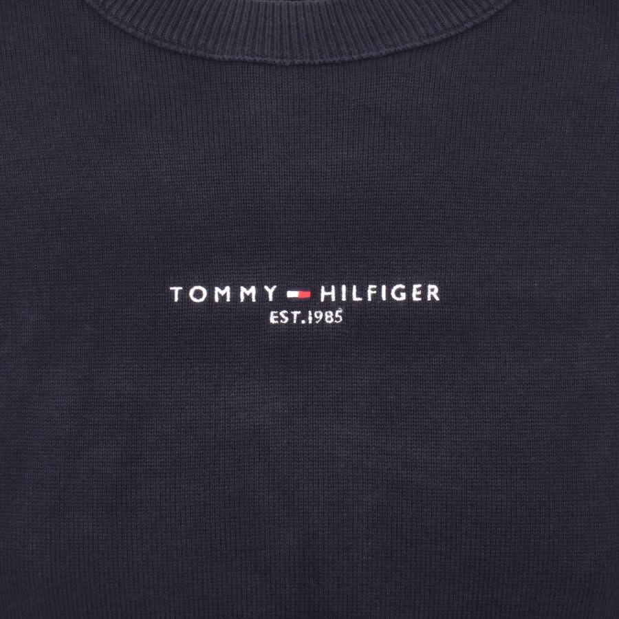 Image number 3 for Tommy Hilfiger Logo Sweatshirt Navy