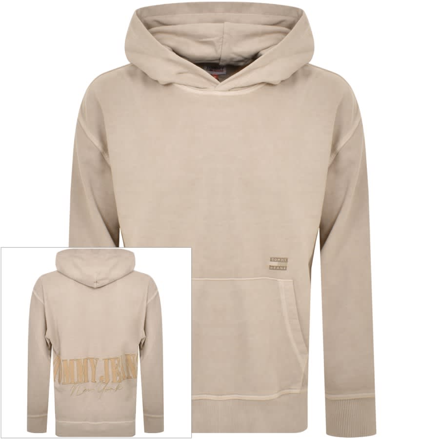 Image number 1 for Tommy Jeans Pullover Hoodie Beige