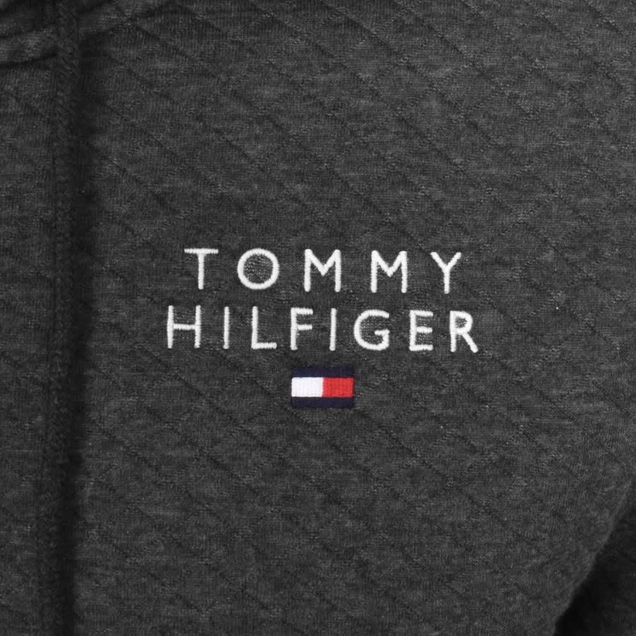 Image number 3 for Tommy Hilfiger Lounge Logo Zip Hoodie Grey