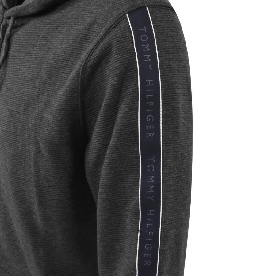 Image number 3 for Tommy Hilfiger Lounge Taped Hoodie Grey