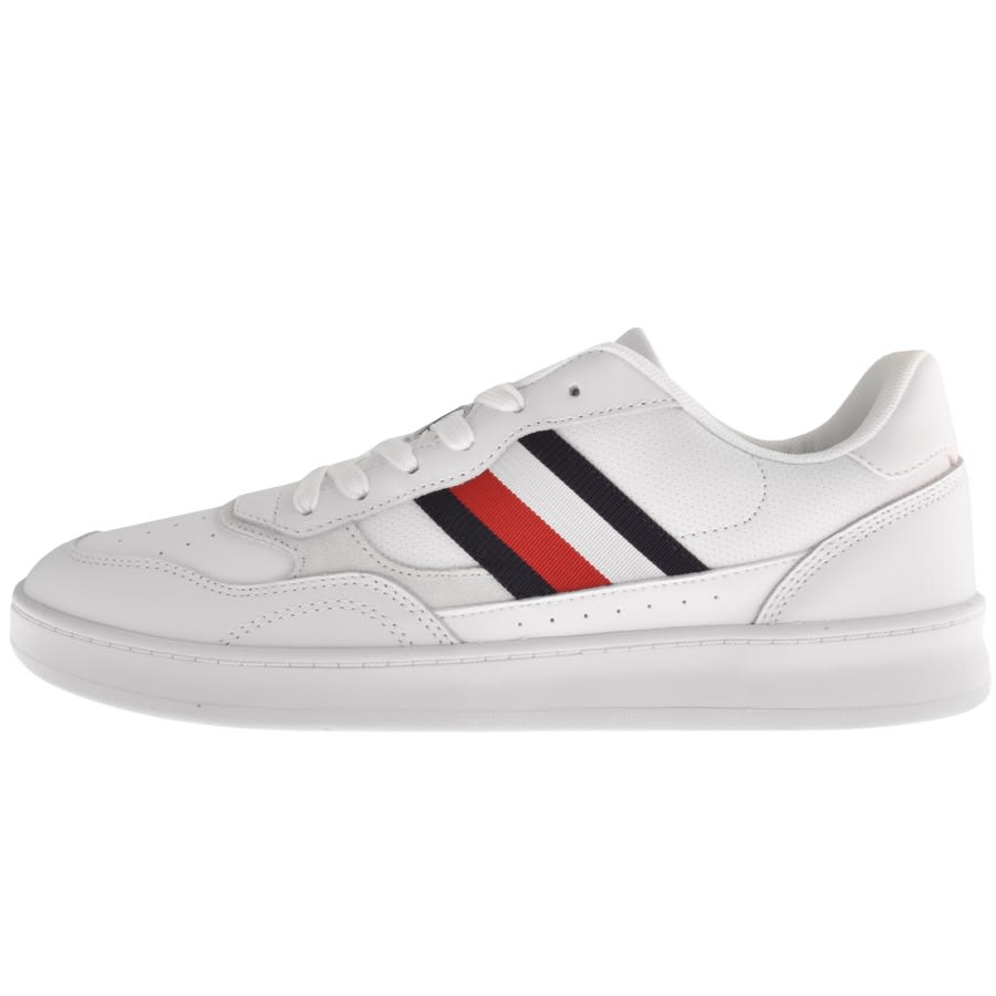 Image number 1 for Tommy Hilfiger Cupsole Retro Trainers White