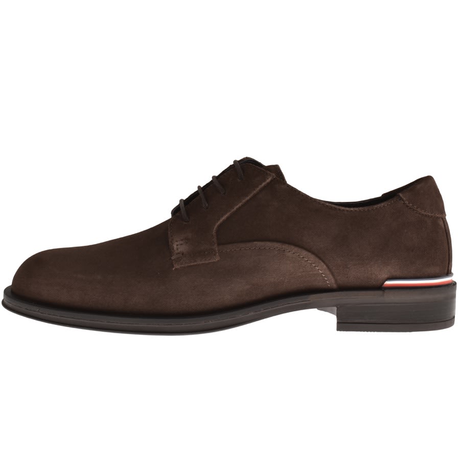 Image number 1 for Tommy Hilfiger Classic Suede Shoes Brown