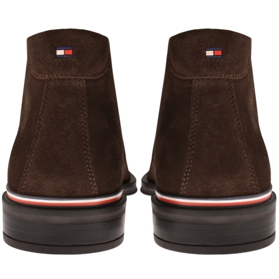 Image number 2 for Tommy Hilfiger Classic Suede Boots Brown