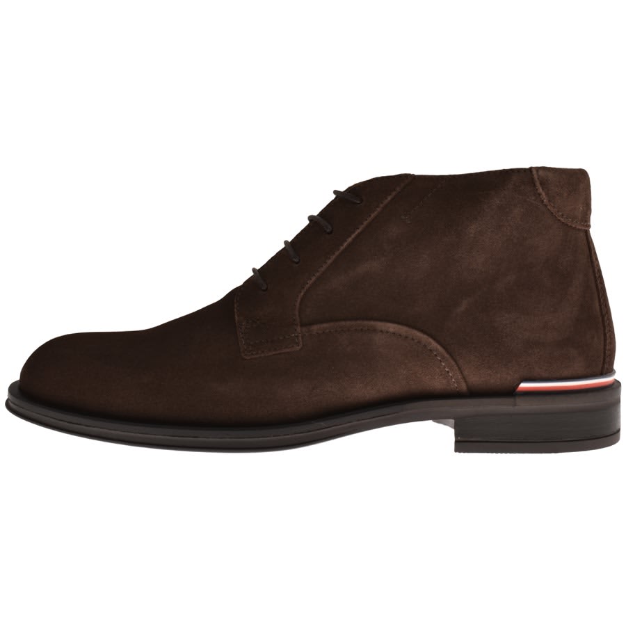 Image number 1 for Tommy Hilfiger Classic Suede Boots Brown