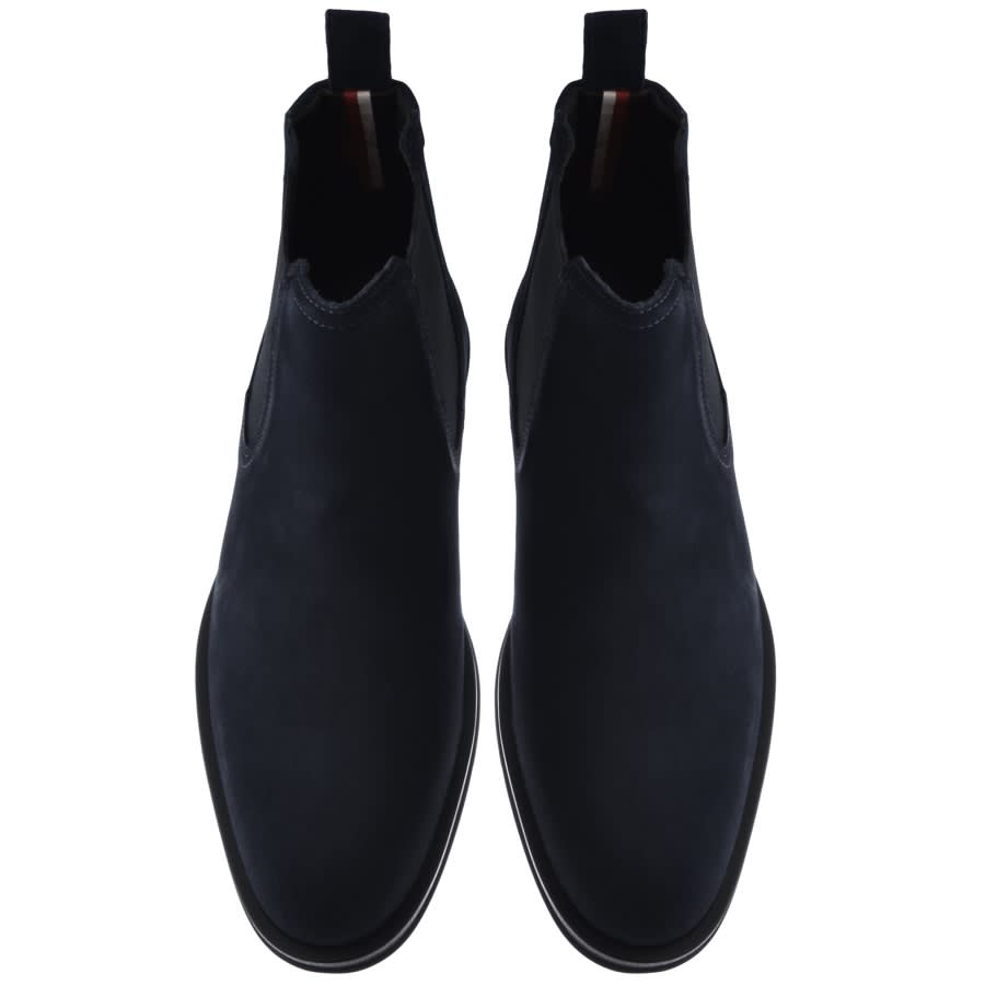 Image number 3 for Tommy Hilfiger Suede Chelsea Boots Navy