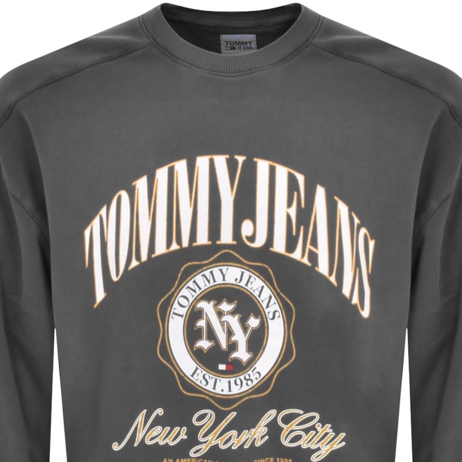 Image number 2 for Tommy Jeans Logo Sweatshirt Grey