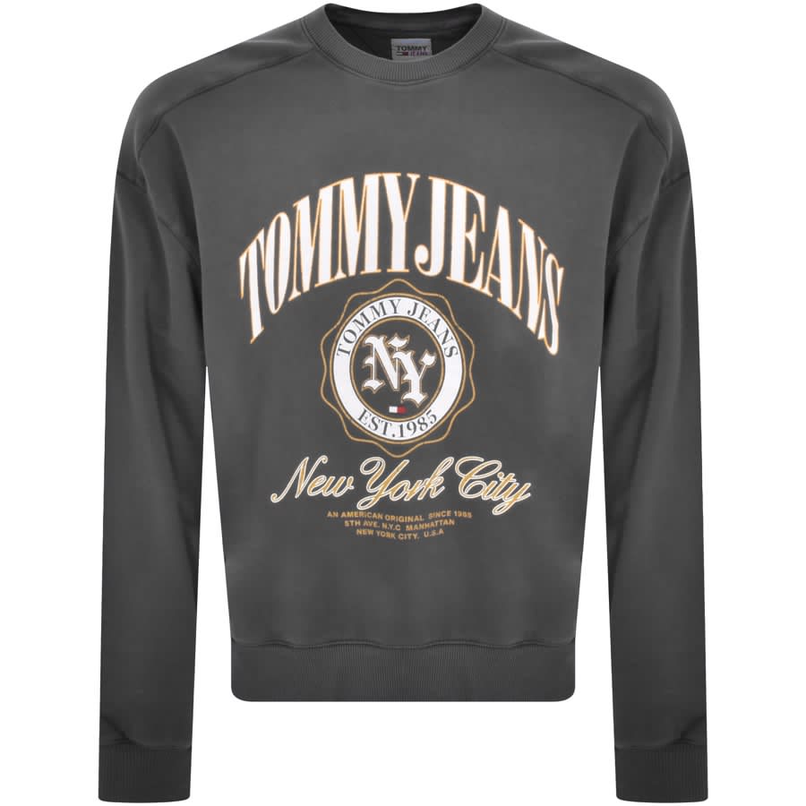 Image number 1 for Tommy Jeans Logo Sweatshirt Grey
