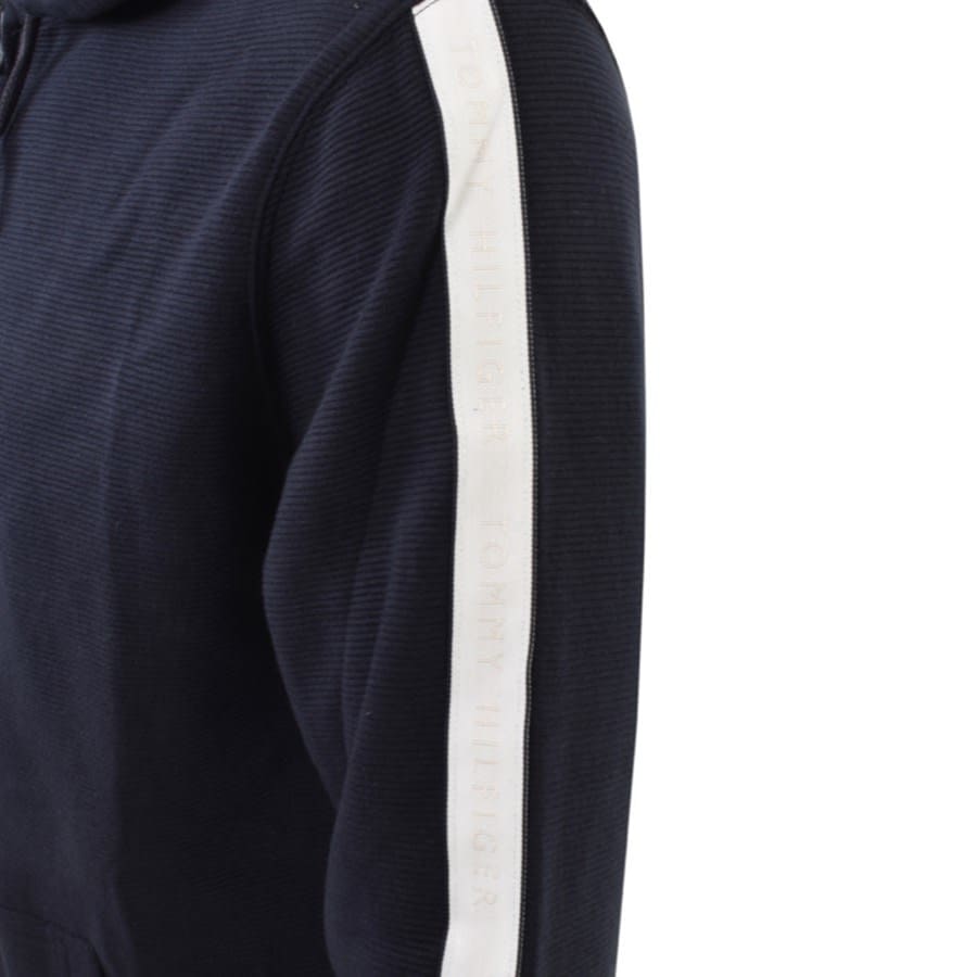 Image number 3 for Tommy Hilfiger Lounge Taped Hoodie Navy