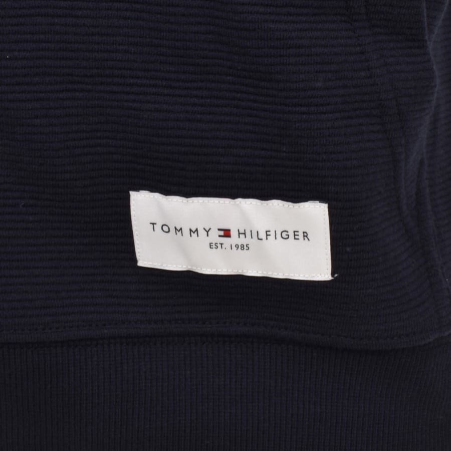 Image number 4 for Tommy Hilfiger Lounge Taped Hoodie Navy