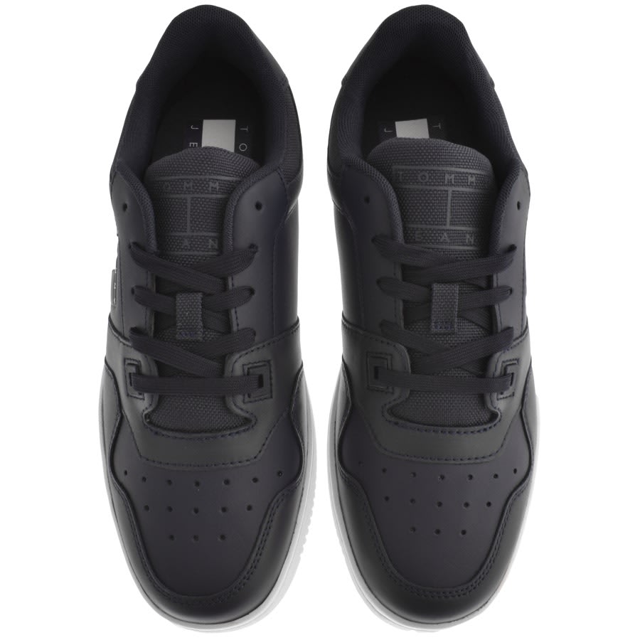 Image number 3 for Tommy Jeans Retro Basket Trainers Navy