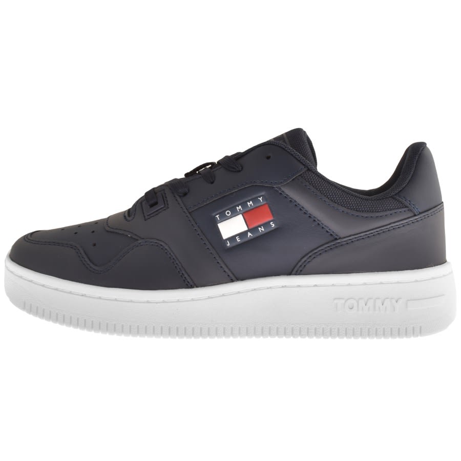 Image number 1 for Tommy Jeans Retro Basket Trainers Navy