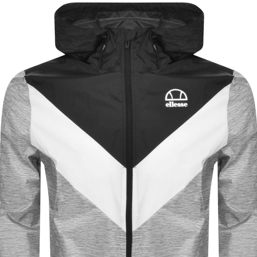 Image number 2 for Ellesse Durezza Full Zip Hooded Jacket Grey