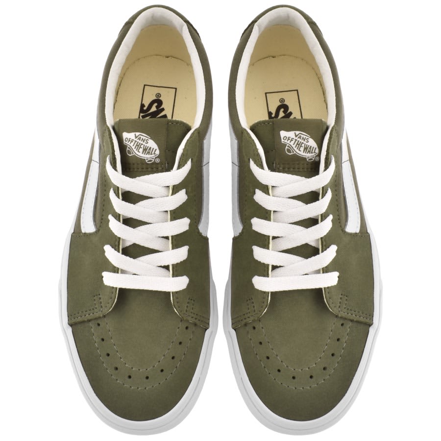 Image number 3 for Vans Sk8 Low Canvas Trainers Green