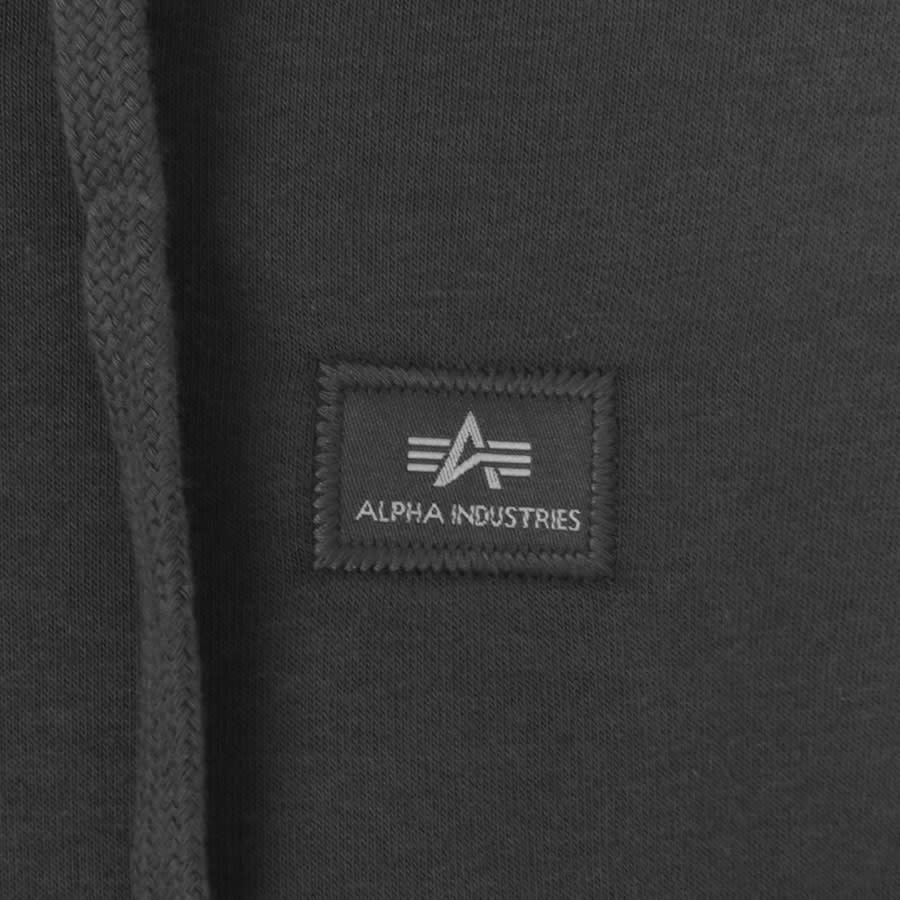 Image number 2 for Alpha Industries X Fit Hoodie Grey