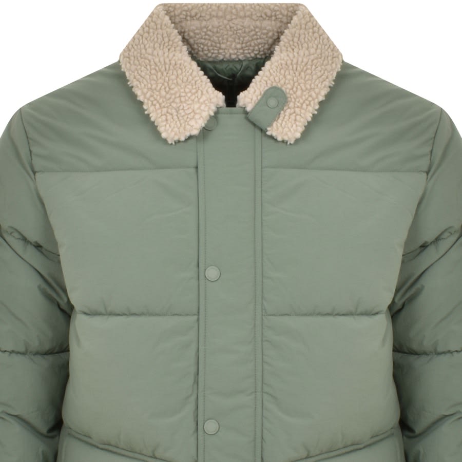 Image number 2 for Barbour International Auther Quilt Jacket Green