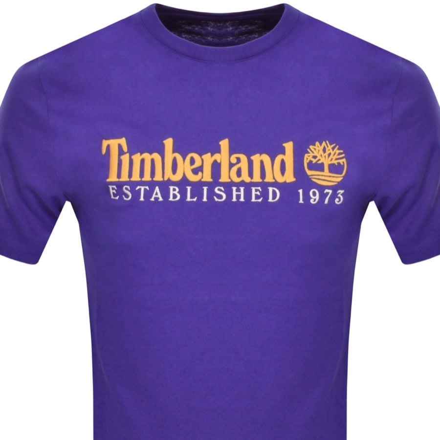 Image number 2 for Timberland Logo T Shirt Blue