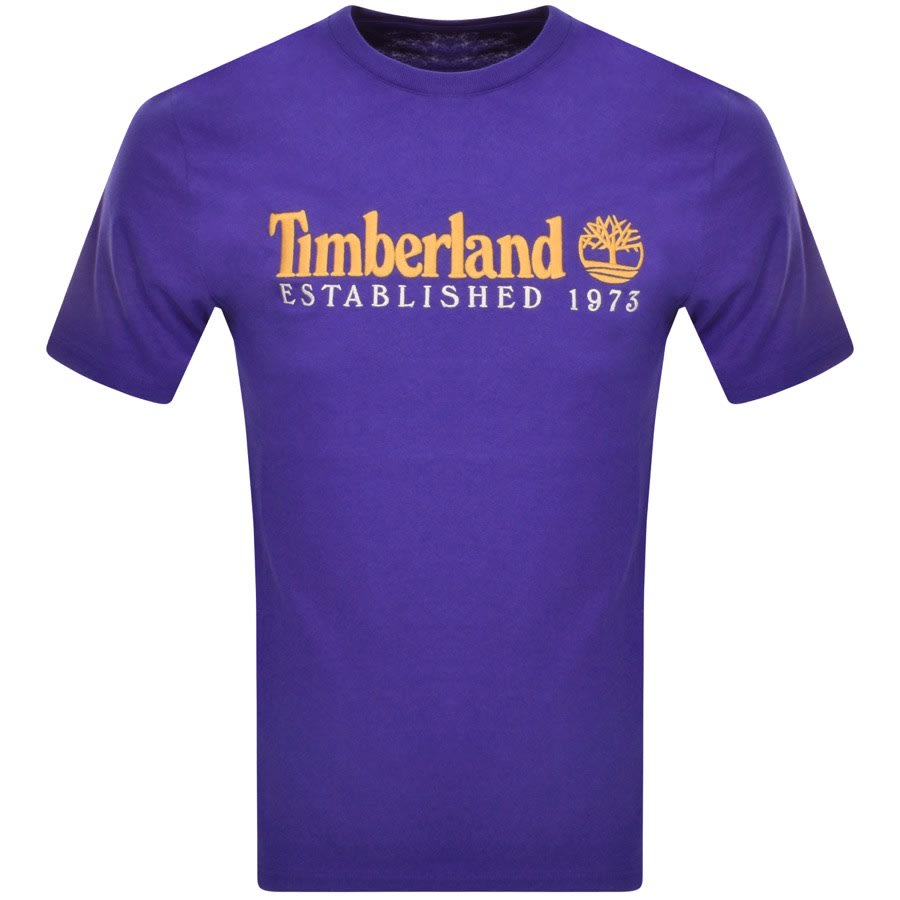 Image number 1 for Timberland Logo T Shirt Blue