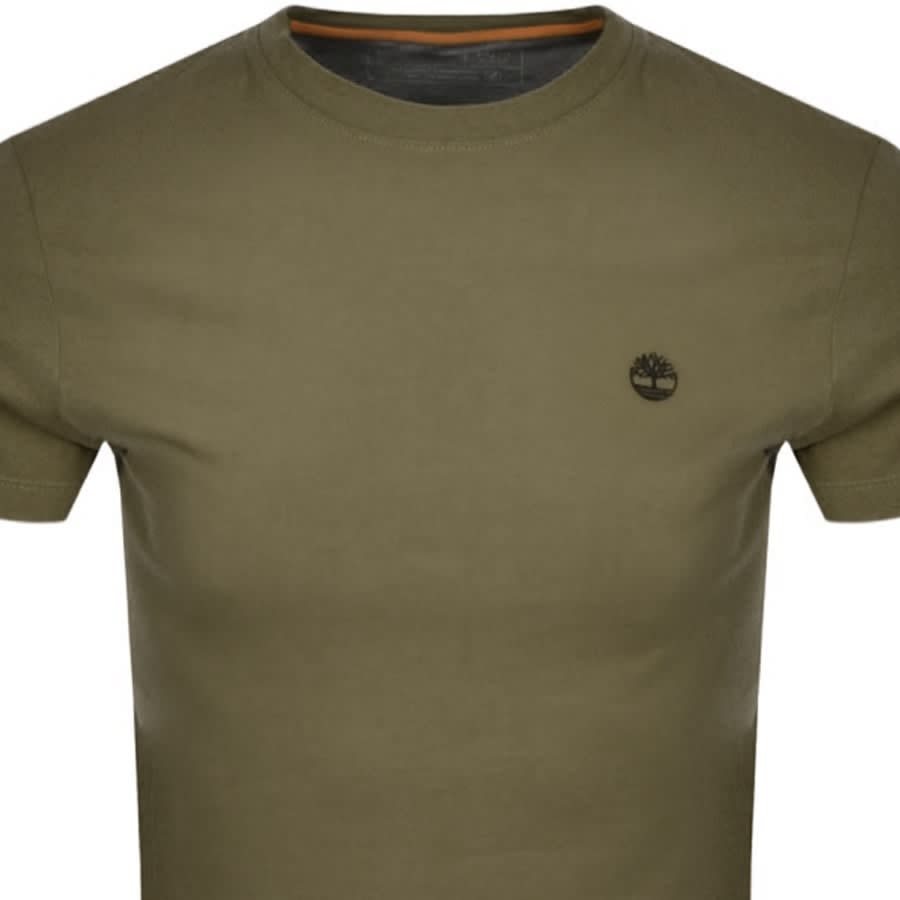 Image number 2 for Timberland Dun River Logo T Shirt Khaki