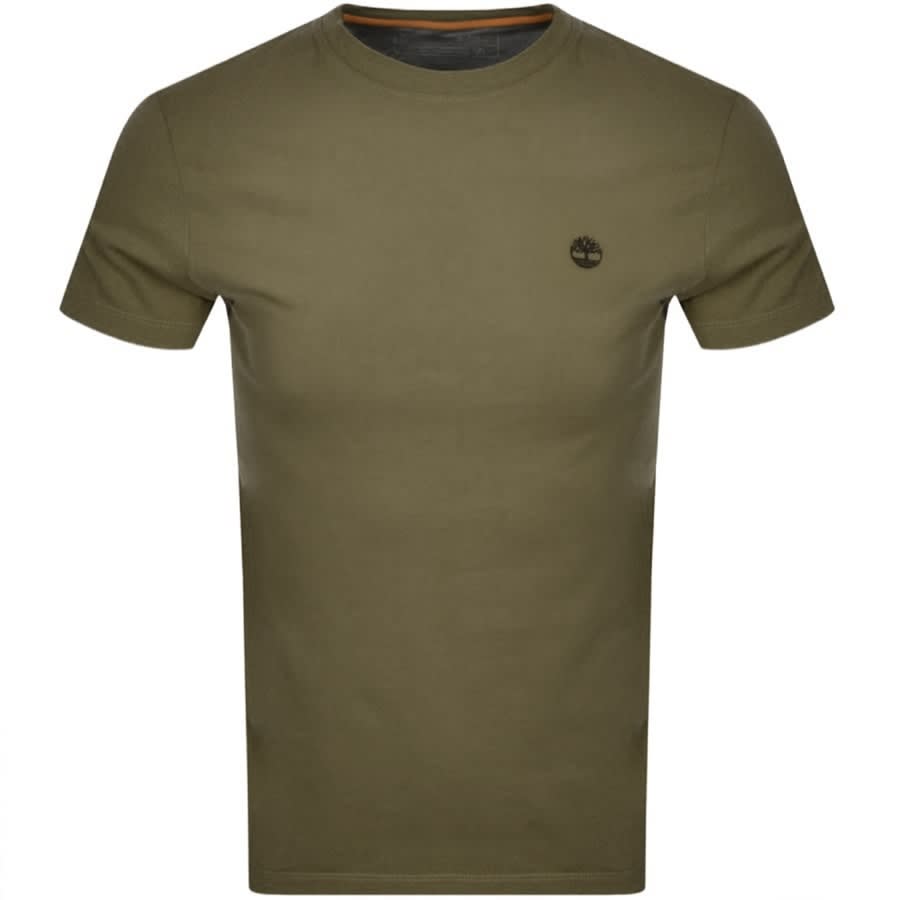 Image number 1 for Timberland Dun River Logo T Shirt Khaki