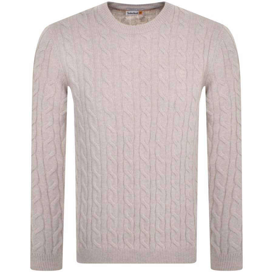 Image number 1 for Timberland Cable Knit Jumper Beige