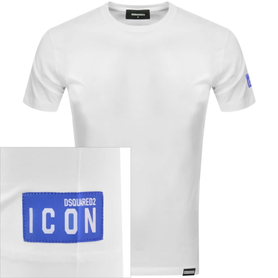 Image number 1 for DSQUARED2 Lounge Round Neck T Shirt White
