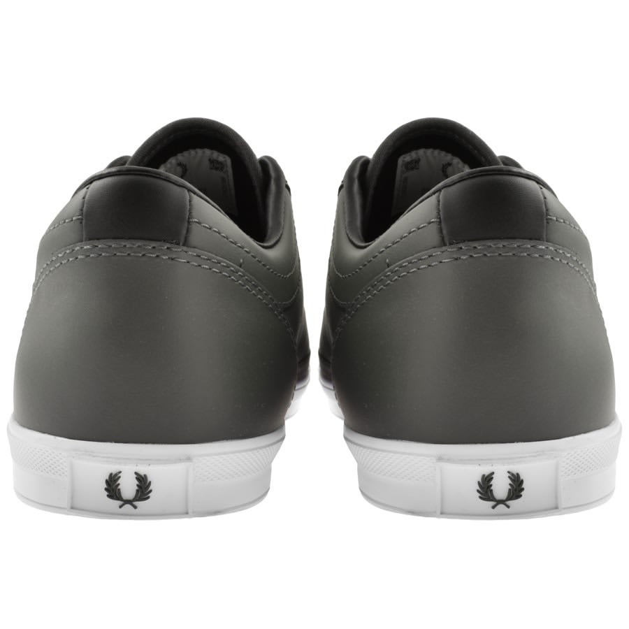 Fred Perry Baseline Leather Trainers Green | Mainline Menswear