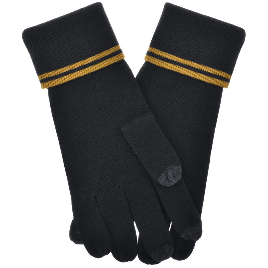 Image number 2 for Fred Perry Merino Wool Gloves Navy