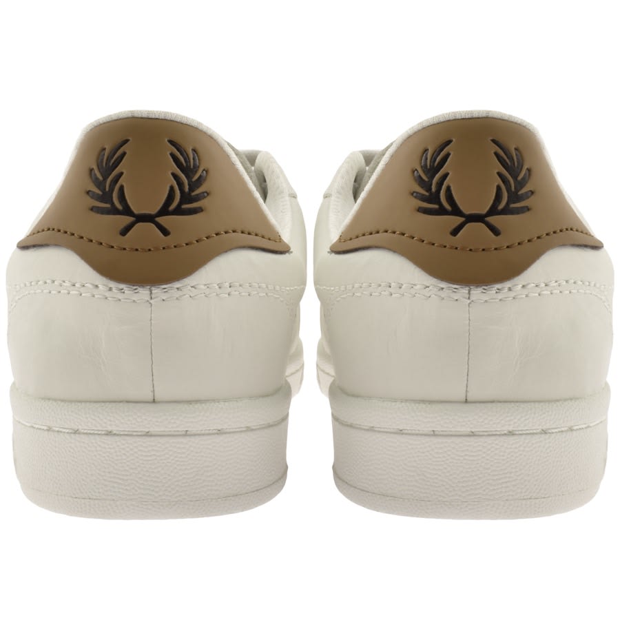 Image number 2 for Fred Perry B721 Leather Trainers White