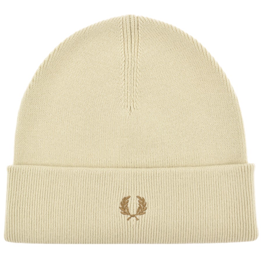 Image number 1 for Fred Perry Beanie Hat Beige