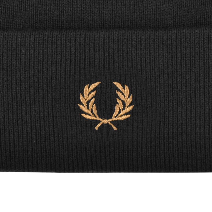 Image number 3 for Fred Perry Beanie Hat Black