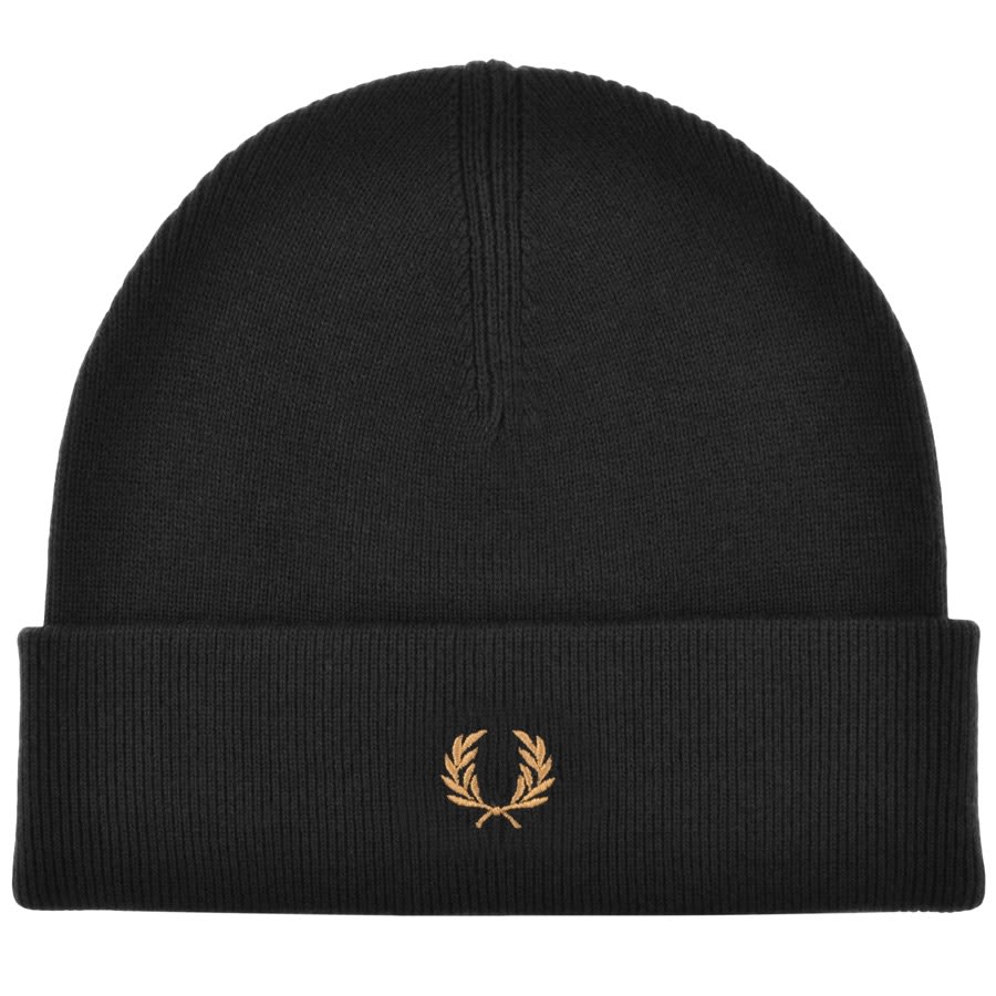 Image number 1 for Fred Perry Beanie Hat Black