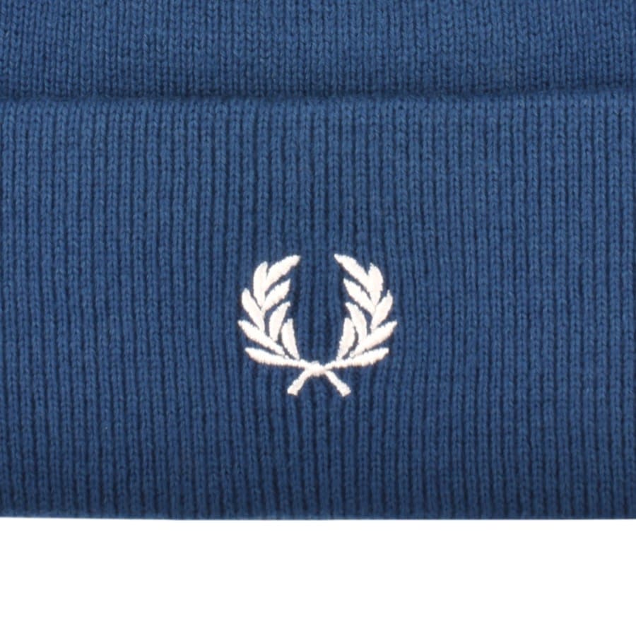Image number 3 for Fred Perry Beanie Hat Blue